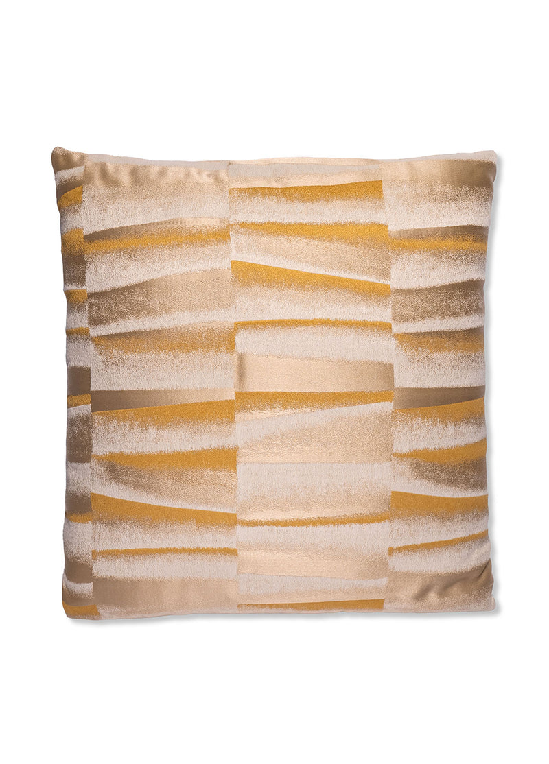 Sarı Geometrik Formlu Yastık