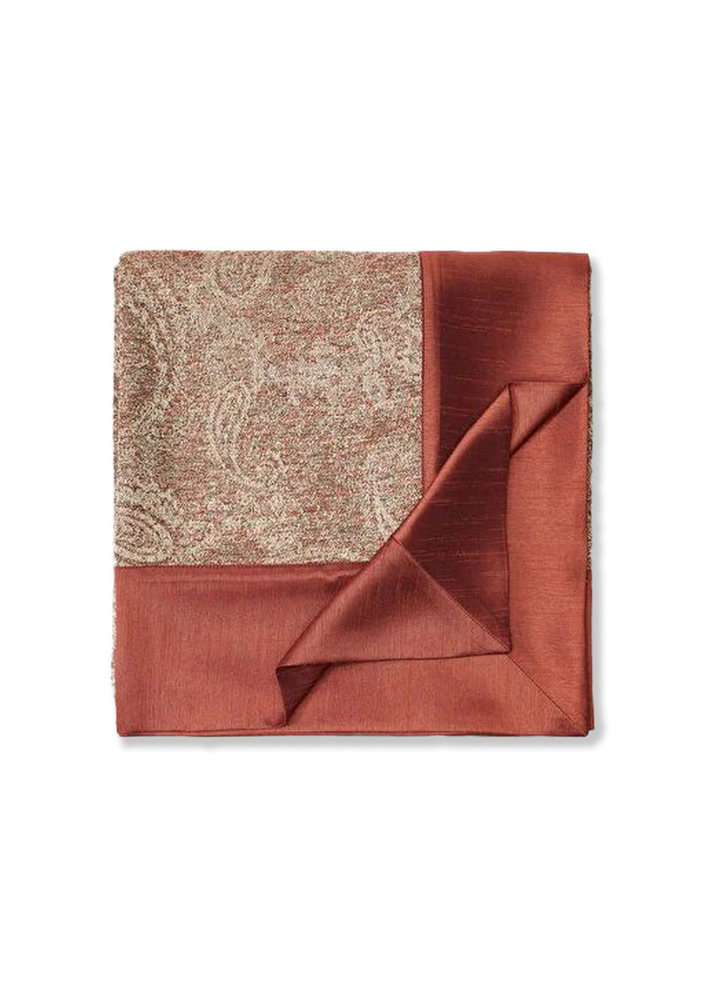 Kiremit Şal Desenli Masa Örtüsü