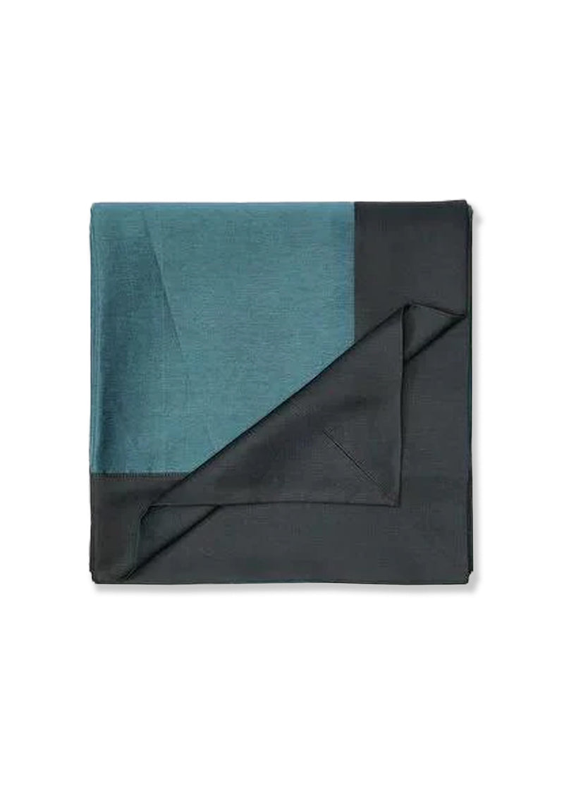 Keten Çift Taraflı Mavi - Lacivert Masa Örtüsü