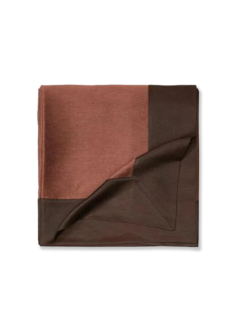 Keten Çift Taraflı Kiremit Masa Örtüsü