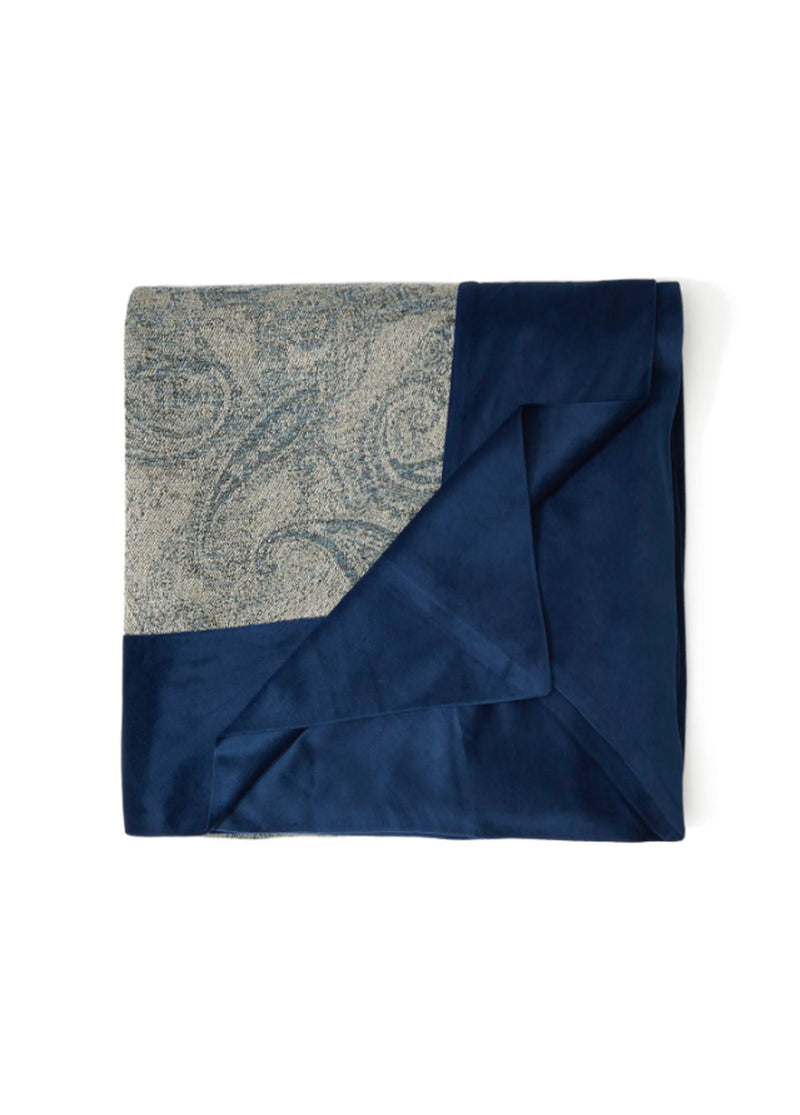 Mavi Şal Desenli Masa Örtüsü