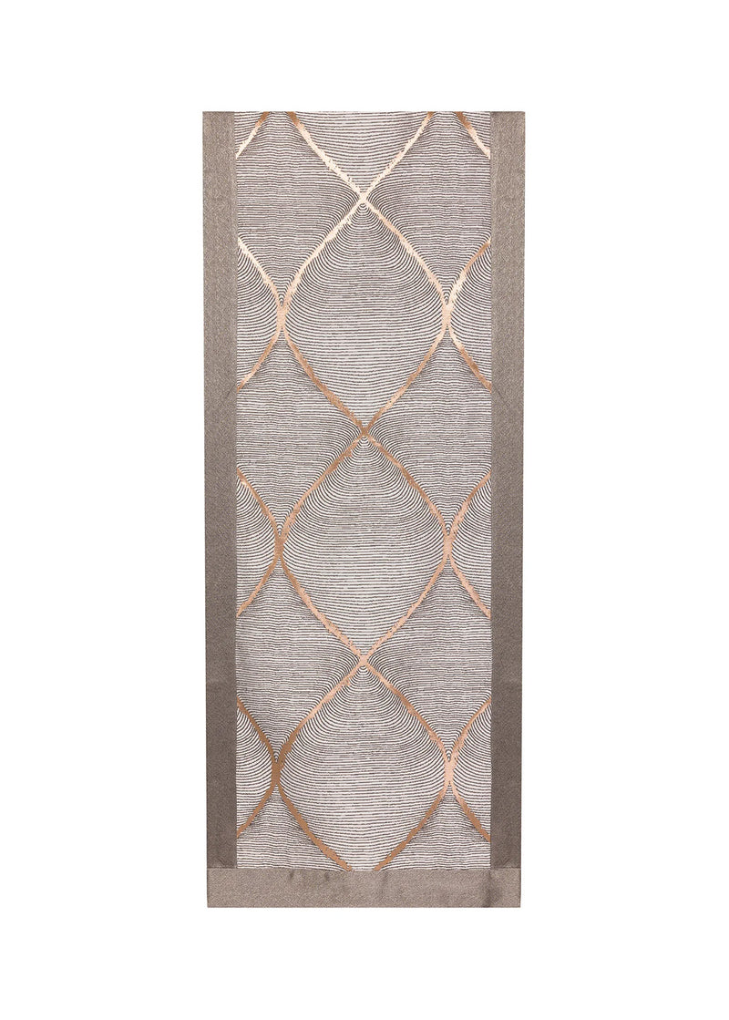 Bakır Desenli Açık Gri Runner
