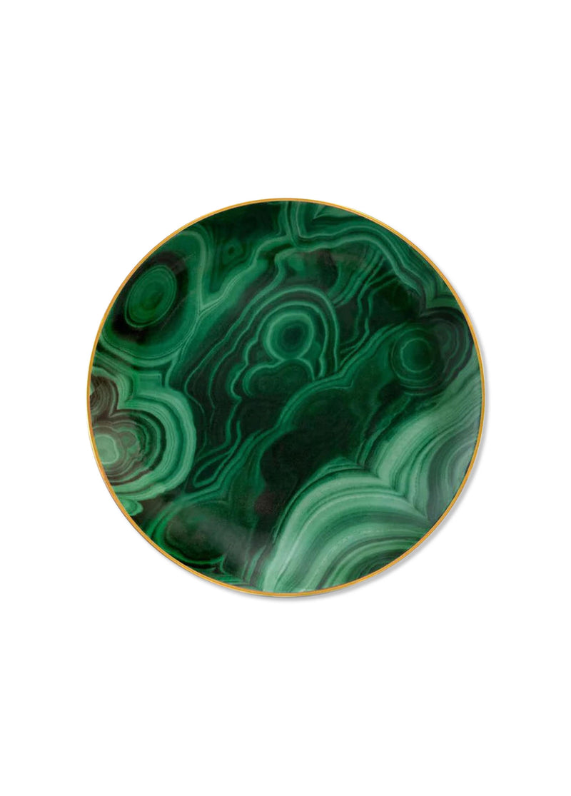 Malachite 4'lü Porselen Tatlı Tabağı