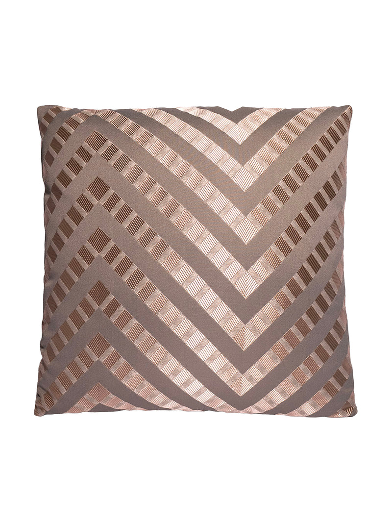 Açık Gri Zikzak Desenli Yastık