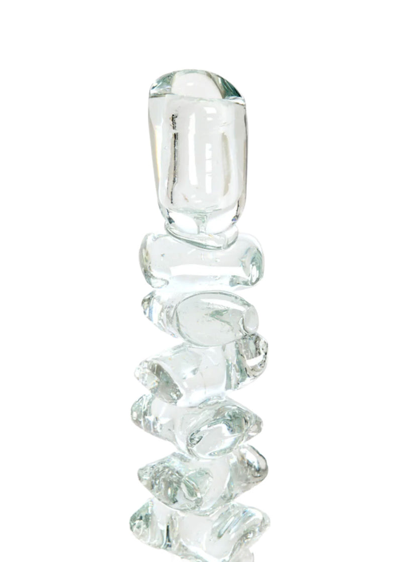 Kristal Şeffaf Cam Mumluk