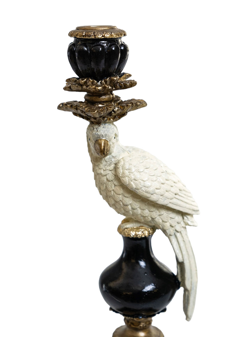 Papağan Figürlü Şamdan Mumluk