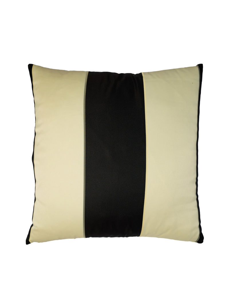 Siyah Beyaz Şerit Desenli Yastık